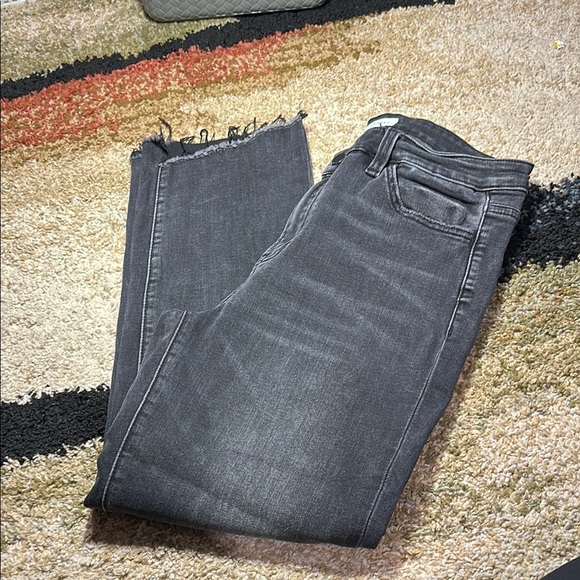 Flying Monkey Black Distressed Ankle Cropped Jeans Women 30 Never worn! NWOT - Picture 11 of 13
